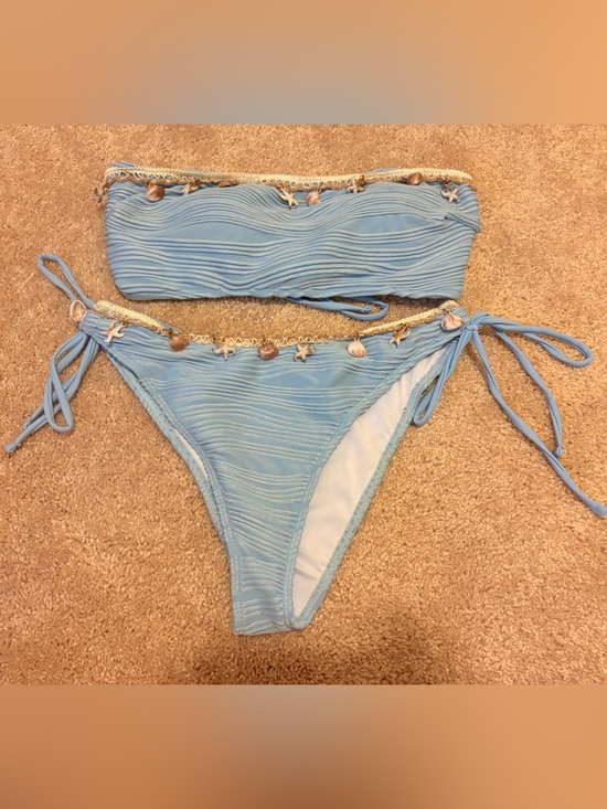Other - Light Blue Shell Bikini Set
